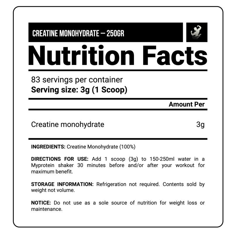 CREATINA MY PROTEIN - 250GR - Imagen 2