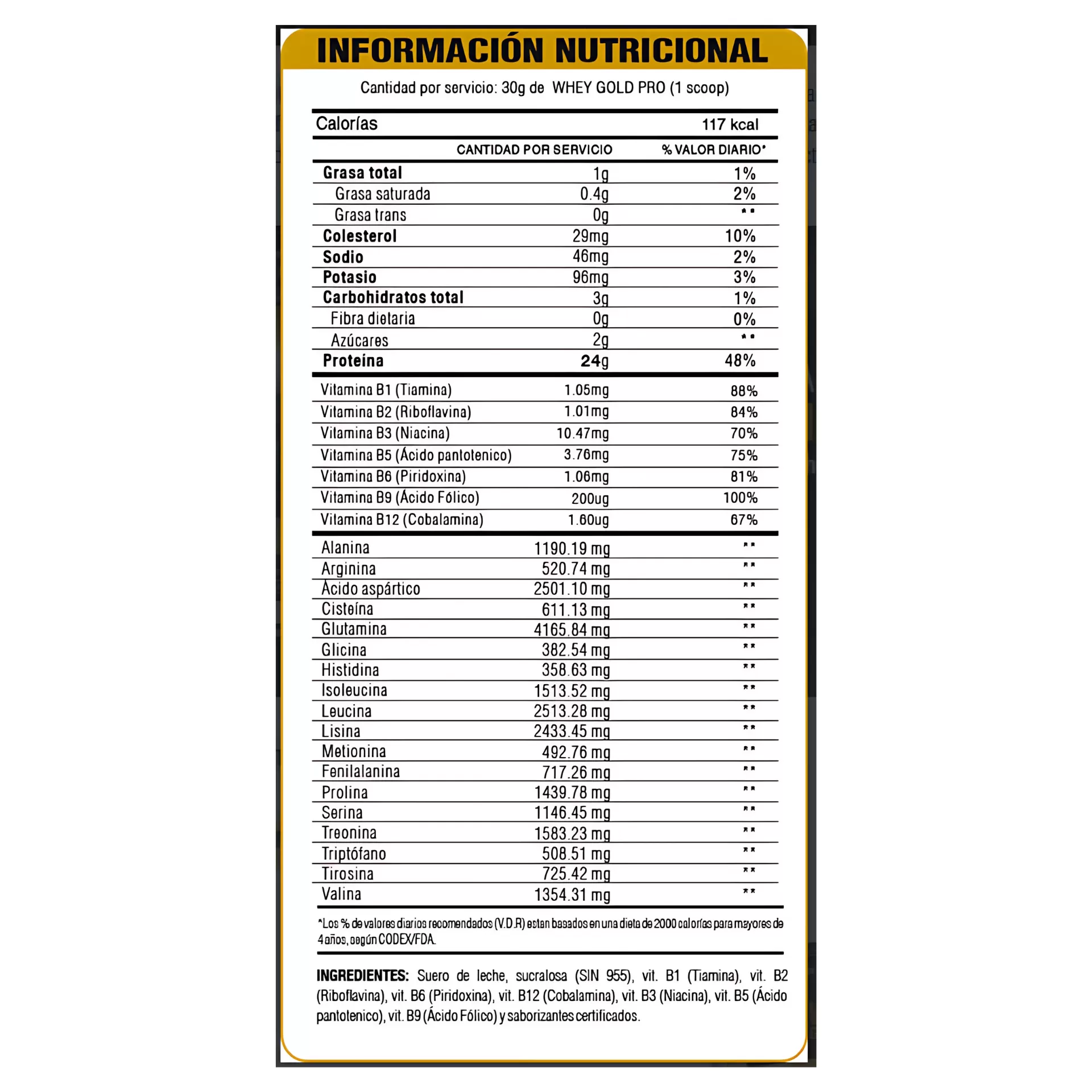 LEVEL PRO WHEY GOLD PRO – RICH CHOCOLATE 6.6 LBS - Imagen 2